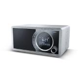 Sharp Radios DR-450(GR), DIGITAL RADIO, Bluetooth 4.2, 6W, 20 DAB+/DAB/FM, Auto time/date, LCD Display, Dual alarm with Sleep and Snooze, Dimmer function, Wooden speaker, Grey