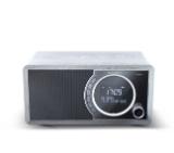 Sharp Radios DR-450(GR), DIGITAL RADIO, Bluetooth 4.2, 6W, 20 DAB+/DAB/FM, Auto time/date, LCD Display, Dual alarm with Sleep and Snooze, Dimmer function, Wooden speaker, Grey