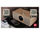 Sharp Radios DR-I470(BR) PRO, STEREO INTERNET RADIO / DIGITAL RADIO, Wi-Fi, Bluetooth 5.0, 30W, DAB+/DAB/FM, 2.4” TFT Display, Dual alarm with Sleep and Snooze, 3.5mm Aux-in / line-in, Dimmer function, Wooden speaker, Brown