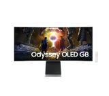 Samsung LS34DG850, 34'' CURVED Odyssey G8 OLED, 1800R, 175 Hz, 0.1 ms GTG, 21:9, 3440 x 1440, Smart, 2xUSB C, Mini DP, Micro HDMI 2.1, Wi-Fi 5, BT 5.2, Speakers, 178°/178°, Silver