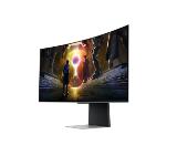 Samsung LS34DG850, 34'' CURVED Odyssey G8 OLED, 1800R, 175 Hz, 0.1 ms GTG, 21:9, 3440 x 1440, Smart, 2xUSB C, Mini DP, Micro HDMI 2.1, Wi-Fi 5, BT 5.2, Speakers, 178°/178°, Silver