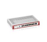 Zyxel USG FLEX 200 H, User-definable ports with 2*2.5G & 6*1G, 1*USB with 1 YR Gold Security Pack