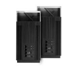 Asus Mesh WiFi system, ZenWiFi Pro XT12 2PK, AX11000, Tri-Band, coverage up to 550m2, Quad-Core 2.0GHz CPU, 256MB/1GB Flash/RAM, 2.5G dual-port, AiProtection Pro, Adaptive QoS, VPN server/client, IPTV, OFDMA, Beamforming, Link Aggregation, AiMesh, Black