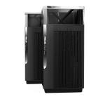 Asus Mesh WiFi system, ZenWiFi Pro XT12 2PK, AX11000, Tri-Band, coverage up to 550m2, Quad-Core 2.0GHz CPU, 256MB/1GB Flash/RAM, 2.5G dual-port, AiProtection Pro, Adaptive QoS, VPN server/client, IPTV, OFDMA, Beamforming, Link Aggregation, AiMesh, Black