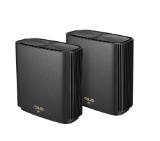 Asus Mesh WiFi system, ZenWiFi XT8 V2 2PK, AX6600, Tri-Band, coverage up to 510m2, Quad-Core 1.5GHz CPU, 256MB/512MB Flash/RAM, 2.5G port, AiProtection Pro, Adaptive QoS, VPN server/client, IPTV, OFDMA, Beamforming, AiMesh, Black