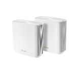 Asus Mesh WiFi system, ZenWiFi XT8 V2 2PK, AX6600, Tri-Band, coverage up to 510m2, Quad-Core 1.5GHz CPU, 256MB/512MB Flash/RAM, 2.5G port, AiProtection Pro, Adaptive QoS, VPN server/client, IPTV, OFDMA, Beamforming, AiMesh, White