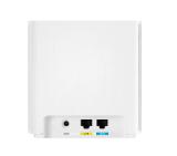 Asus Mesh WiFi system, ZenWiFi XD6S 2PK, AX5400, Dual-Band, coverage up to 500m2, Tri-Core 1.5GHz CPU, 128MB/512MB Flash/RAM, Gigabit, AiProtection Pro, Adaptive QoS, VPN server/client, IPTV, OFDMA, Beamforming, AiMesh, suport montare pe perete, White