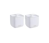Asus Mesh WiFi, ZenWiFi XD5 2PK, AX3000, Dual-Band, coverage up to 360m2, Quad-Core 1.7GHz CPU, 128MB/512MB Flash/RAM, Gigabit, AiProtection Classic, Traditional QoS, VPN server/client, IPTV, OFDMA, Beamforming, AiMesh, White