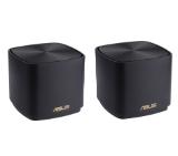 Asus Mesh WiFi, ZenWiFi XD4 Plus 2PK, AX1800, Dual-Band, coverage up to 307m2, Dual-Core CPU, 128MB/256MB Flash/RAM, Gigabit, AiProtection Classic, Traditional QoS, VPN server/client, IPTV, AiMesh, montare pe perete, Black