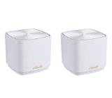 Asus Mesh WiFi, ZenWiFi XD4 Plus 2PK, AX1800, Dual-Band, coverage up to 307m2, Dual-Core CPU, 128MB/256MB Flash/RAM, Gigabit, AiProtection Classic, Traditional QoS, VPN server/client, IPTV, AiMesh, montare pe perete, White