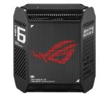 Asus Gaming Mesh WiFi system, ROG Rapture GT6 1PK, AX10000,Tri-Band, up to 275m2, Tri-Core 1.7GHz CPU, 256MB/512MB Flash/RAM, 2.5G port, AiProtection Pro, Adaptive QoS, VPN server/client, IPTV, OFDMA, MU-MIMO, Beamforming, Link Aggregation, AiMesh, Black