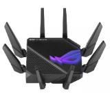 Asus Gaming Wireless Router, ROG Rapture GT-AXE16000, AXE16000, Quad-Band, Quad-Core 2.0GHz CPU, 256MB/2GB Flash/RAM, 10G dual-port, AiProtection Pro, Adaptive QoS, VPN Fusion, IPTV, OFDMA, MU-MIMO, Beamforming, Link Aggregation, RGB, AiMesh, Black