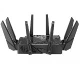 Asus Gaming Wireless Router, ROG Rapture GT-AXE16000, AXE16000, Quad-Band, Quad-Core 2.0GHz CPU, 256MB/2GB Flash/RAM, 10G dual-port, AiProtection Pro, Adaptive QoS, VPN Fusion, IPTV, OFDMA, MU-MIMO, Beamforming, Link Aggregation, RGB, AiMesh, Black