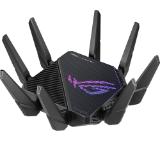 Asus Gaming Wireless Router,ROG Rapture GT-AX11000 Pro, AX11000, Tri-Band, Quad-Core 2.0GHz CPU, 256MB/1GB Flash/RAM, 10G port, AiProtection Pro, Adaptive QoS, VPN Fusion, IPTV, OFDMA, MU-MIMO, Beamforming, Link Aggregation, Port forwarding, AiMesh, Black