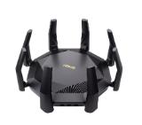 Asus Wireless Router, RT-AX89X, AX6000, 8x8 Dual-Band, Quad-Core 2.2GHz CPU, 256MB/1GB Flash/RAM, 10G port, SFP+ port, AiProtection Pro, Adaptive QoS, VPN server/client, IPTV, OFDMA, MU-MIMO, Beamforming, Link Aggregation, Port forwarding, AiMesh, Black
