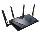 Asus Gaming Wireless Router,RT-AX88U Pro, AX6000, Dual-Band, Quad-Core 2GHz CPU, 256MB/1GB Flash/RAM, 2.5G dual-port, AiProtection Pro, Adaptive QoS, VPN Fusion, IPTV, OFDMA, MU-MIMO, Beamforming, Link Aggregation, Port forwarding, WPA3, AiMesh, Bkack