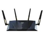 Asus Gaming Wireless Router,RT-AX88U Pro, AX6000, Dual-Band, Quad-Core 2GHz CPU, 256MB/1GB Flash/RAM, 2.5G dual-port, AiProtection Pro, Adaptive QoS, VPN Fusion, IPTV, OFDMA, MU-MIMO, Beamforming, Link Aggregation, Port forwarding, WPA3, AiMesh, Bkack