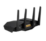 Asus Gaming Wireless Router, RT-AX82U, AX5400, Dual-Band, Tri-Core 1.5Ghz CPU, 256MB/512MB Flash/RAM, Gigabit, AiProtection Pro, Adaptive QoS, VPN server/client, IPTV, OFDMA, Beamforming, Link Aggregation, Gear Accelerator, RGB, AiMesh, Black
