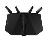 Asus Gaming Wireless Router, RT-AX82U, AX5400, Dual-Band, Tri-Core 1.5Ghz CPU, 256MB/512MB Flash/RAM, Gigabit, AiProtection Pro, Adaptive QoS, VPN server/client, IPTV, OFDMA, Beamforming, Link Aggregation, Gear Accelerator, RGB, AiMesh, Black