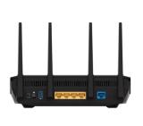 Asus Wireless Router, RT-AX5400, AX5400, Dual-Band, Tri-Core 1.5GHz CPU, 256MB/512MB Flash/RAM, Gigabit, AiProtection Pro, Adaptive QoS, VPN Fusion, IPTV, OFDMA, MU-MIMO, Beamforming, Link Aggregation, Port forwarding, AiMesh, Black