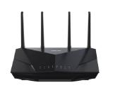 Asus Wireless Router, RT-AX5400, AX5400, Dual-Band, Tri-Core 1.5GHz CPU, 256MB/512MB Flash/RAM, Gigabit, AiProtection Pro, Adaptive QoS, VPN Fusion, IPTV, OFDMA, MU-MIMO, Beamforming, Link Aggregation, Port forwarding, AiMesh, Black
