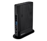 Asus Wireless Router, RT-AX59U, AX4200, Dual-Band, Quad-Core 2.0GHz CPU, 128MB/512MB Flash/RAM, Gigabit, AiProtection Pro, Adaptive QoS, Instant Guard, VPN Fusion, IPTV, OFDMA, Beamforming, Port forwarding, AiMesh, Black