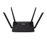Asus Wireless Router,RT-AX1800U, AX1800, Dual-Band, Dual-Core 880MHz CPU, 128MB/256MB, Gigabit, AiProtection Classic, Traditional QoS, VPN server/client, IPTV, OFDMA, MU-MIMO, Beamforming, AiMesh,Black