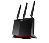 Asus 4G Router, 4G-AC86U, AC2600, 4G+ Cat. 12, LTE: Downlink 600 Mbps / Uplink 150 Mbps, 128MB/512MB Flash/RAM, Captive portal,  Aiprotection Pro, Adaptive QoS, VPN server/client, IPTV, MU-MIMO, Beamforming,Black