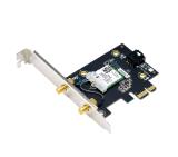 Asus PCI-E Adapter, PCE-BE6500, BE6500, Tri-Band, Bluetooth 5.4, WPA3, 4096-QAM, OFDMA, MU-MIMO, MLO