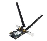Asus PCI-E Adapter, PCE-BE6500, BE6500, Tri-Band, Bluetooth 5.4, WPA3, 4096-QAM, OFDMA, MU-MIMO, MLO