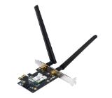 Asus PCI-E Adapter, PCE-AXE5400, AXE5400, Tri-Band, Bluetooth 5.2, WPA3, OFDMA, MU-MIMO