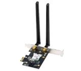 Asus PCI-E Adapter, PCE-AXE5400, AXE5400, Tri-Band, Bluetooth 5.2, WPA3, OFDMA, MU-MIMO