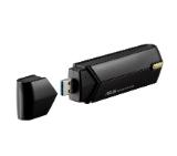 Asus USB Adapter, USB-AX56, AX1800, Dual-Band, USB 3.2 Gen 1, OFDMA, MU-MIMO, 2x External antenna, Black