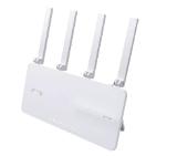Asus Business Router & Access Point ExpertWiFi EBR63, AX3000, Dual-Band, Quad-Core 1.7GHz CPU, 256MB/512MB Flash/RAM, Gigabit, OFDMA, Beamforming, Switch & Security Gateway, 5 SSIDs, VLAN, SDN, site-to-sit VPN, wall mounting, White