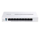 Asus Business Gigabit PoE+ VPN Wired Router, ExpertWiFi EBG19P, 8 PoE+ ports, 123W, 1 gigabit WAN+2 gigabit WAN/LAN, USB 3.2, PoE centralized control, SDN, guest portal, Multi-WAN, Commercial-Grade Network Security & VPN, wall mounting,White