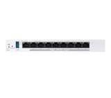 Asus Business Gigabit PoE+ VPN Wired Router, ExpertWiFi EBG19P, 8 PoE+ ports, 123W, 1 gigabit WAN+2 gigabit WAN/LAN, USB 3.2, PoE centralized control, SDN, guest portal, Multi-WAN, Commercial-Grade Network Security & VPN, wall mounting,White