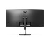 AOC CU34V5C/BK, 34" Curved 1500R VA WLED, 3440x1440@100Hz, 4ms GtG, 1ms MPRT, 300cd m/2, 3000:1, 20M:1 DCR, Adaptive Sync, FlickerFree, Low Blue Light, 5Wx2, Tilt, Height Adjust, Swivel, HDMI, DP, USB hub