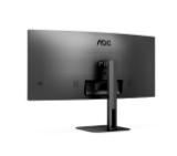 AOC CU34V5C/BK, 34" Curved 1500R VA WLED, 3440x1440@100Hz, 4ms GtG, 1ms MPRT, 300cd m/2, 3000:1, 20M:1 DCR, Adaptive Sync, FlickerFree, Low Blue Light, 5Wx2, Tilt, Height Adjust, Swivel, HDMI, DP, USB hub