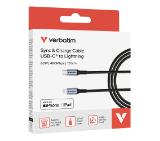 Verbatim Sync & Charge USB-C to Lightning 120 cm