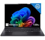 Acer Swift 16 AI, SF16-51-99ND, Intel Core Ultra 9 288V, 16" 2.8K OLED (2880x1800) DCI-P3 100%, 32GB LPDDR5X 6400MHz on board, 1024GB PCIe NVMe SSD, Intel UMA, QHD Cam, WiFi 7, BT 6E, Backlit Kbd, Win 11 Home, Ice Black