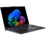Acer Swift 16 AI, SF16-51-99ND, Intel Core Ultra 9 288V, 16" 2.8K OLED (2880x1800) DCI-P3 100%, 32GB LPDDR5X 6400MHz on board, 1024GB PCIe NVMe SSD, Intel UMA, QHD Cam, WiFi 7, BT 6E, Backlit Kbd, Win 11 Home, Ice Black