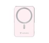 Verbatim Charge 'n' Go Power Bank with Stand Magnetic Wireless 10000mAh Pink