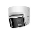 HikVision 4 MP Panoramic AcuSense Fixed Turret Network Camera, 2.8 mm, F1.6, IR up to 30m, H.265+, IP67, 120 dB WDR, built-in microphone, built-in speaker, built-in memory card slot (up to 512 GB), 12Vdc/PoE 12.5W