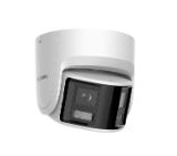 HikVision 4 MP Panoramic AcuSense Fixed Turret Network Camera, 2.8 mm, F1.6, IR up to 30m, H.265+, IP67, 120 dB WDR, built-in microphone, built-in speaker, built-in memory card slot (up to 512 GB), 12Vdc/PoE 12.5W