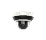 HikVision 4 MP 4X Outdoor IR Mini Dome PTZ Network Camera, 2.8 to 12 mm, F1.5, IR up to 20m, H.265+, IP66, IK10, 120 dB WDR, built-in microphone, built-in memory card slot (up to 256 GB), 12Vdc/PoE/12.2W