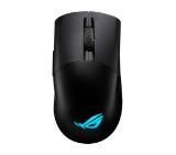 Asus ROG Keris Wireless AimPoint Gaming Mouse, Tri-mode connectivity (2.4GHz RF, Bluetooth, Wired), 36000 DPI sensor, 5 programmable buttons, ROG SpeedNova, Replaceable switches, Paracord cable, Black