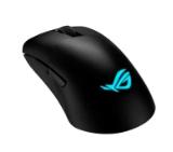 Asus ROG Keris Wireless AimPoint Gaming Mouse, Tri-mode connectivity (2.4GHz RF, Bluetooth, Wired), 36000 DPI sensor, 5 programmable buttons, ROG SpeedNova, Replaceable switches, Paracord cable, Black
