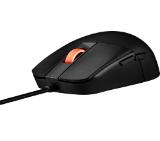 Asus ROG Strix Impact III Gaming Mouse, Semi-Ambidextrous, Wired, Lightweight, 12000 DPI sensor, 5 programmable buttons, Replaceable switches, Paracord cable, FPS gaming mouse, Black