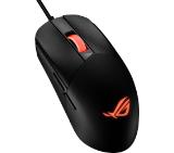 Asus ROG Strix Impact III Gaming Mouse, Semi-Ambidextrous, Wired, Lightweight, 12000 DPI sensor, 5 programmable buttons, Replaceable switches, Paracord cable, FPS gaming mouse, Black