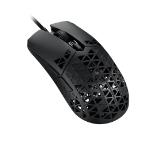 Asus TUF Gaming M4 Air Wired Gaming Mouse, 16,000 DPI Sensor, 6 Programmable Buttons, Ultralight Air Shell, IPX6 water resistance, ASUS Antibacterial Guard, TUF Gaming Paracord, pure PTFE feet, Black